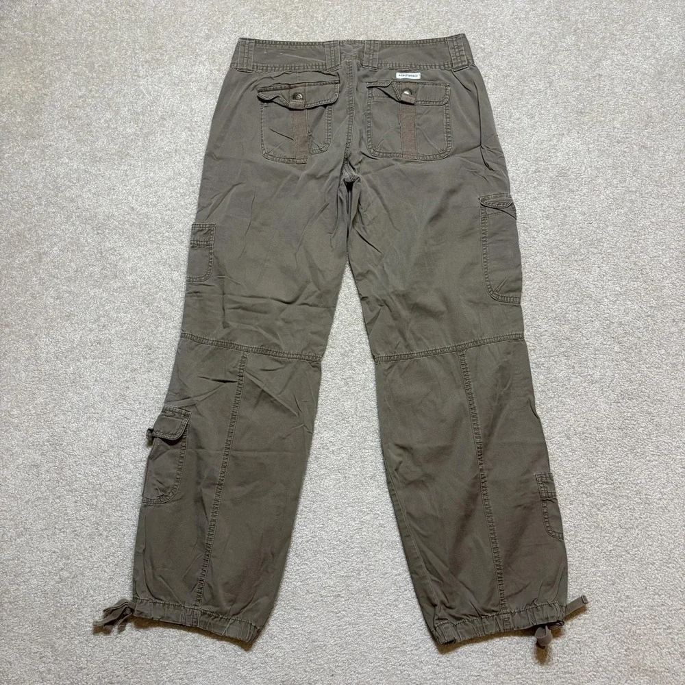 Vtg Aeropostale Cargo Pants 31x30 Brown Twill Military Utility Paratrooper Y2K